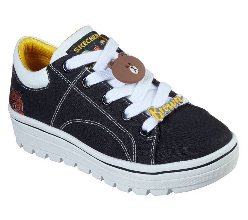 Skechers Dam Svarta Snörskor - Line Friends: Street Cleat 2 - Friends - Sverige (DLNSC-7184)
